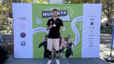2026 Mudanya Triatlonu Türkiye Kupası Finali’nde mücadele eden Muhammed Ali
