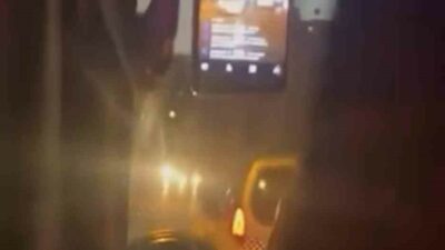 Bursa’da özel halk otobüsü şoförünün seyir halindeyken sosyal medya hesabından