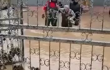 Bursa’nın Mudanya ilçesinde etkili olan sağanak yağış sebebiyle su baskınında