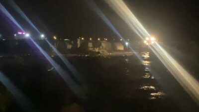 Bursa’nın Yenişehir ilçesinde etkili olan yağış, mevsimlik işçilerin kaldığı çadır