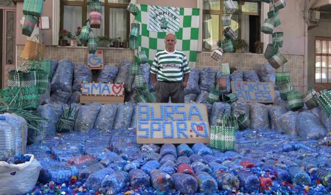 Bursa’nın sessiz kahramanı bu kez Bursaspor için kapak topluyor Bursa’da yıllardır plastik kapak toplayarak ihtiyaç sahiplerine destek olan 62