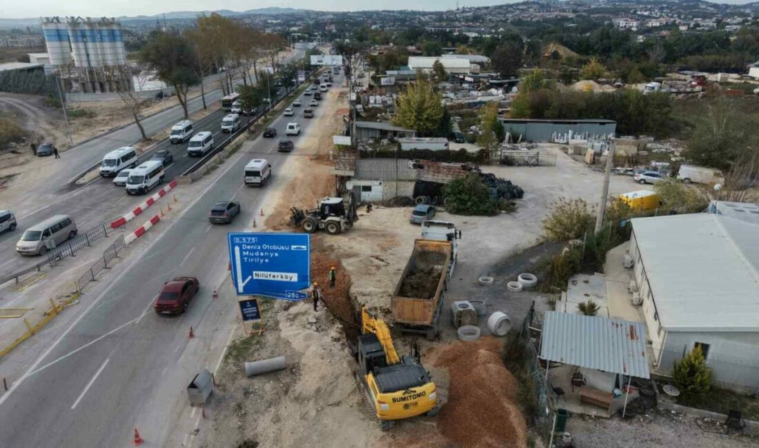 Büyükşehir’den kesintisiz altyapı mesaisi Bursa Büyükşehir Belediyesi, ulaşım ve altyapı ağlarını güçlendirme çalışmaları kapsamında