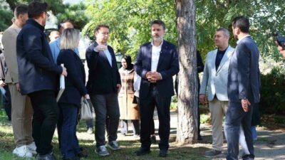 Bursa Büyükşehir Belediyesi Başkan Vekili Şahin Biba, Tophane’deki Bizans galerilerinde