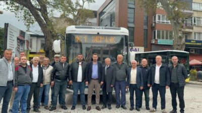 Gemlik’te toplu ulaşımda konfor ve rahatlığı artırması hedeflenen elektrikli otobüsler