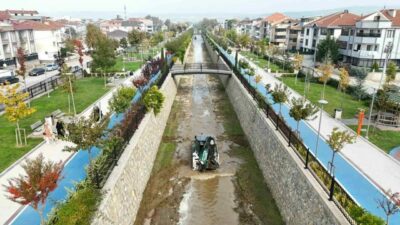 İnegöl Belediyesi, kış mevsimi öncesi beklenen yağışlar nedeniyle Kanal İnegöl’de