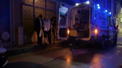 Bursa’nın İnegöl ilçesinde oksijen tüpünün bir anda alev alması sonucu