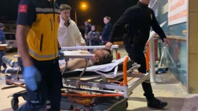 Bursa’nın İnegöl ilçesinde bir kafeteryada ısıtıcının bir anda harlayarak alev
