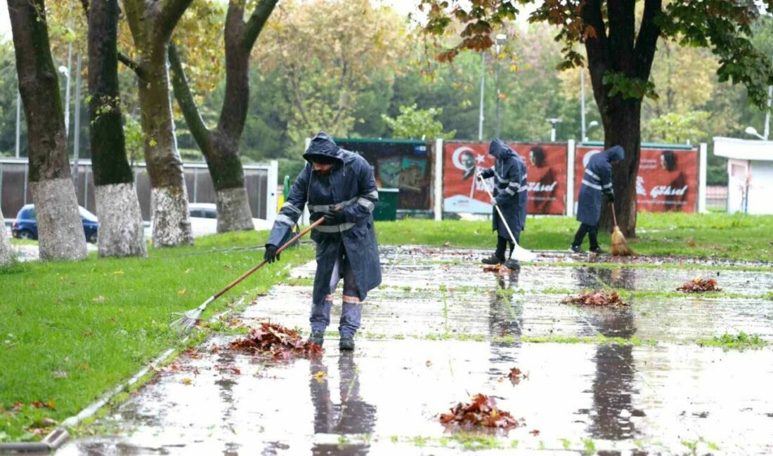 Osmangazi Belediyesi’nden sonbahar temizliği Osmangazi Belediyesi, sonbaharın gelişiyle birlikte ağaçlardan dökülen yaprakları titizlikle yürüttüğü