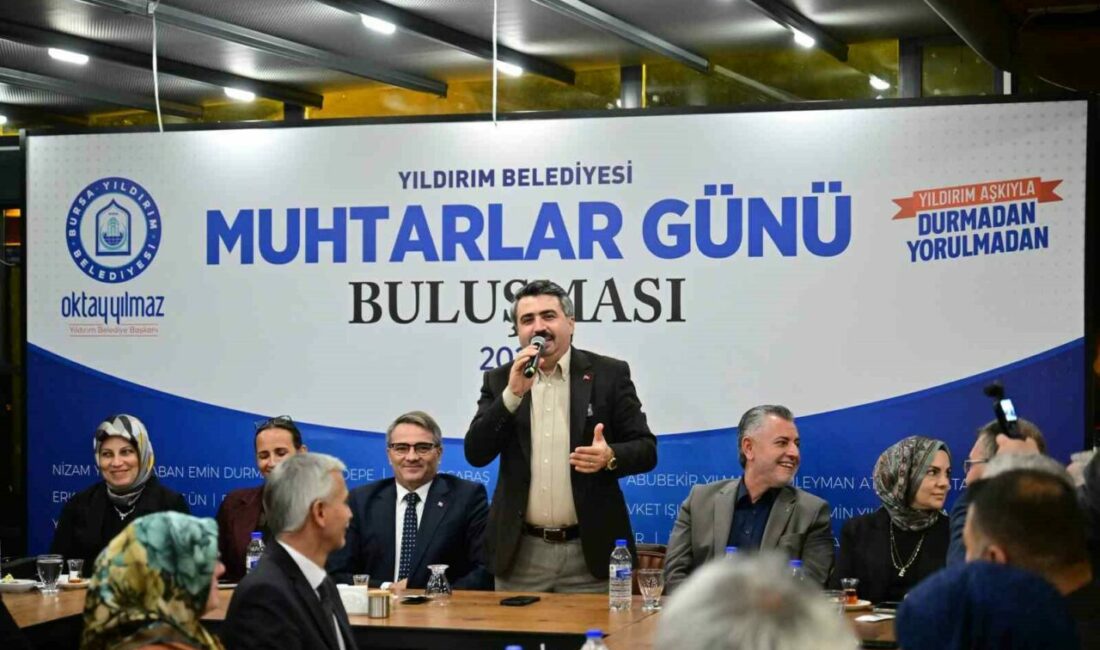 Yıldırım’da muhtarlar günü buluşması Yıldırım Belediye Başkanı Oktay Yılmaz, 19 Ekim ‘Muhtarlar Günü’ dolayısıyla